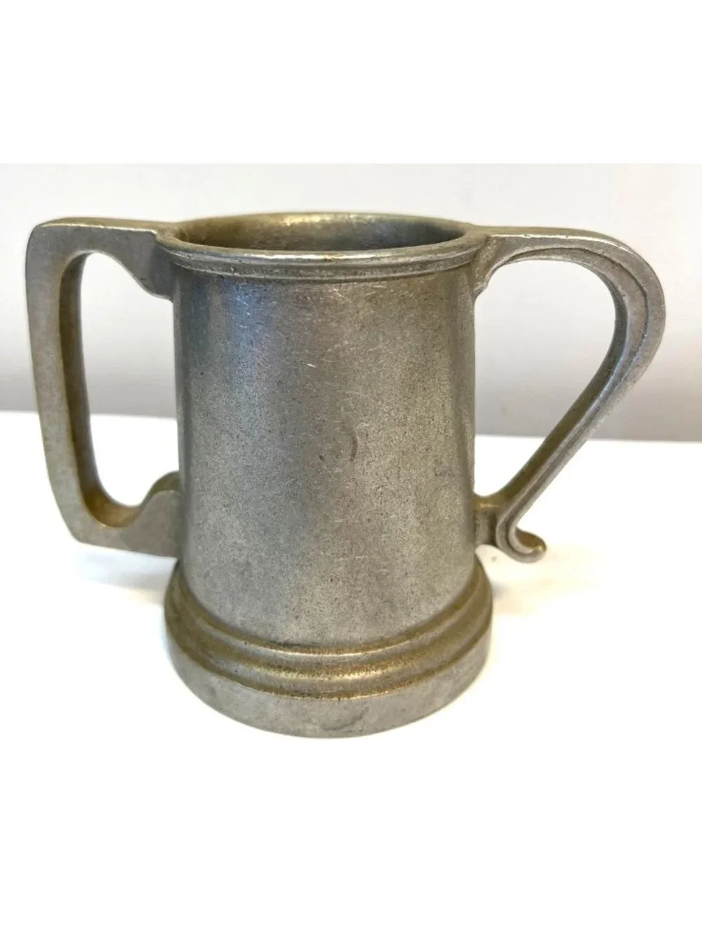 Vintage 70's Wilton Armetale Kissing Mug Double Handle Wedding Planner USA Made